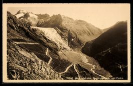 Grimselstrasse, Rhonegletscher und Furka