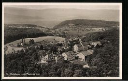 St. Chrischona, Ortsansicht, Fliegeraufn