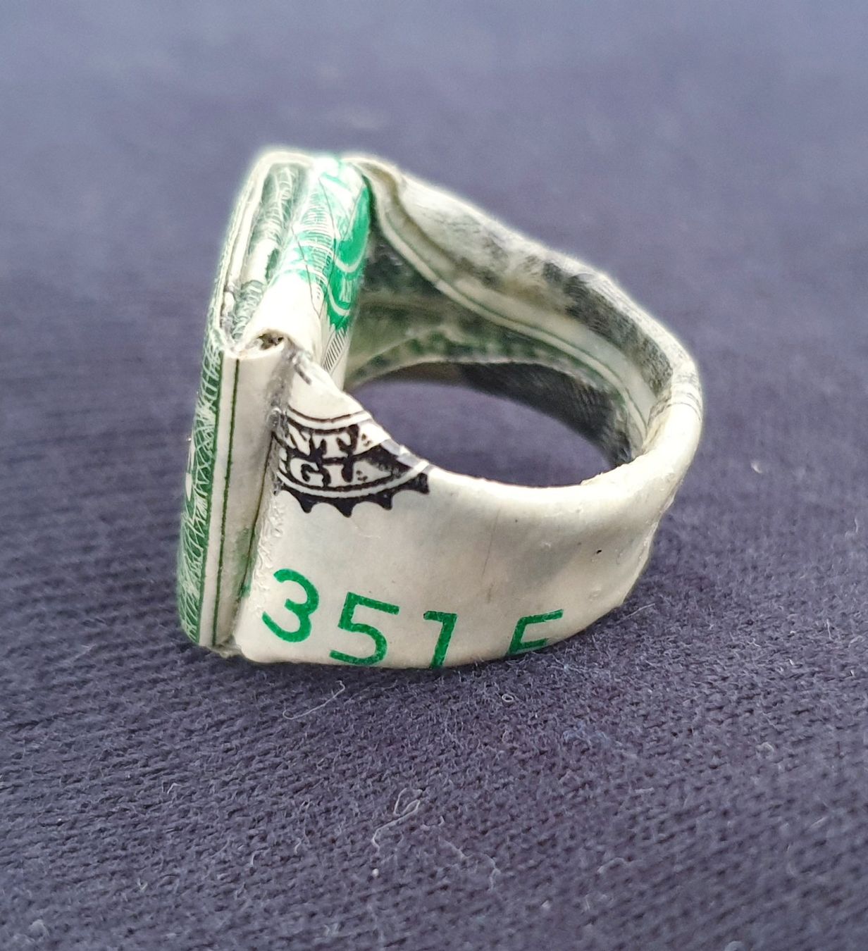 Anelli: RING DOLLAR NOTE Gefallten Exklusiver Ring Wasserdicht – Nuovo e nell'imballaggio originale da wetzikon venduto da Bestedienste 3