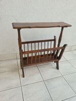 Meuble porte-revues en bois brun vintage