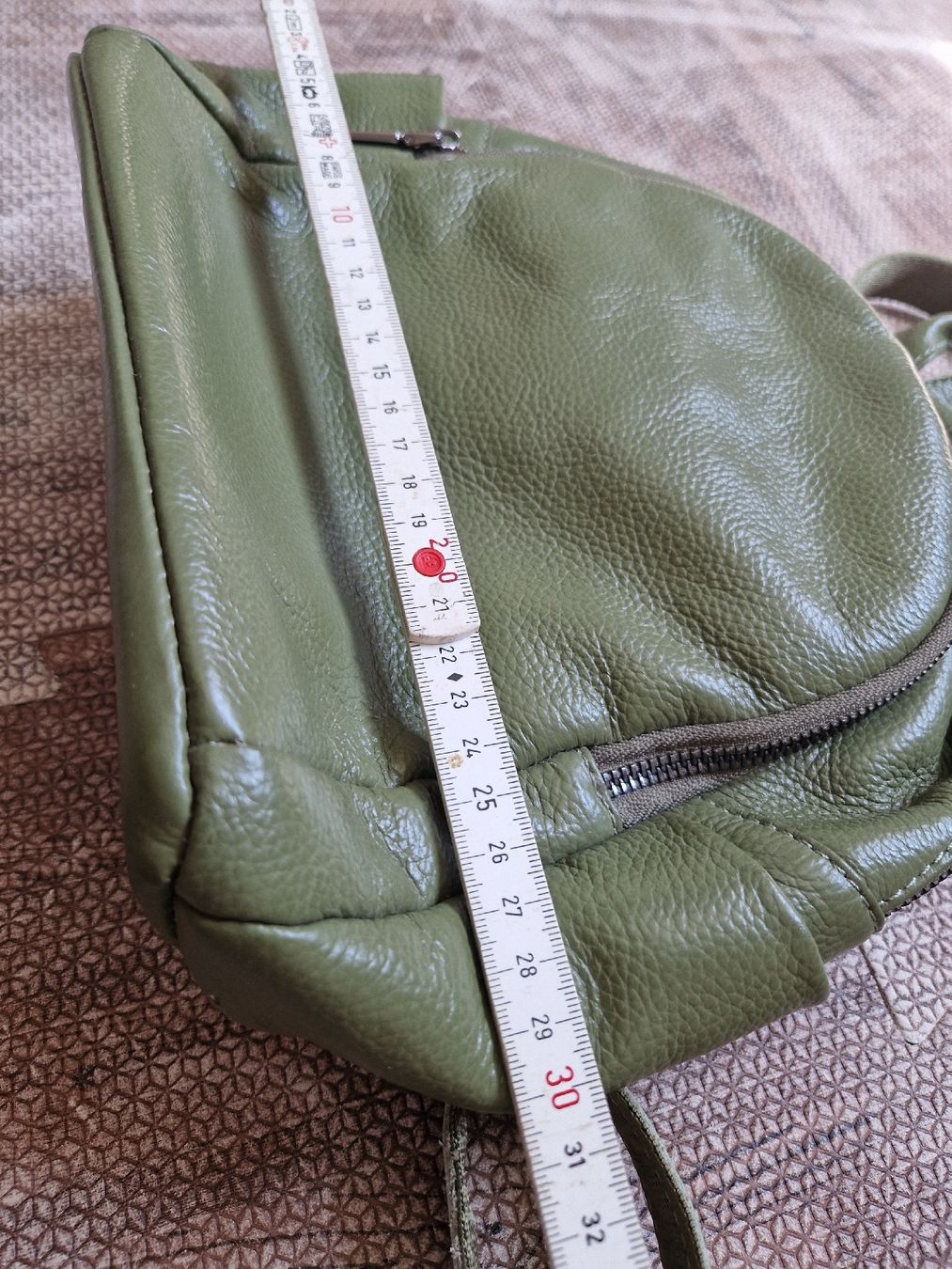 Rucksäcke: Leder Rucksack grün – Gebraucht aus Triengen von KittyKat6 2
