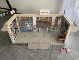 Playmobil Migros Filiale +Bäckerei+Kasse