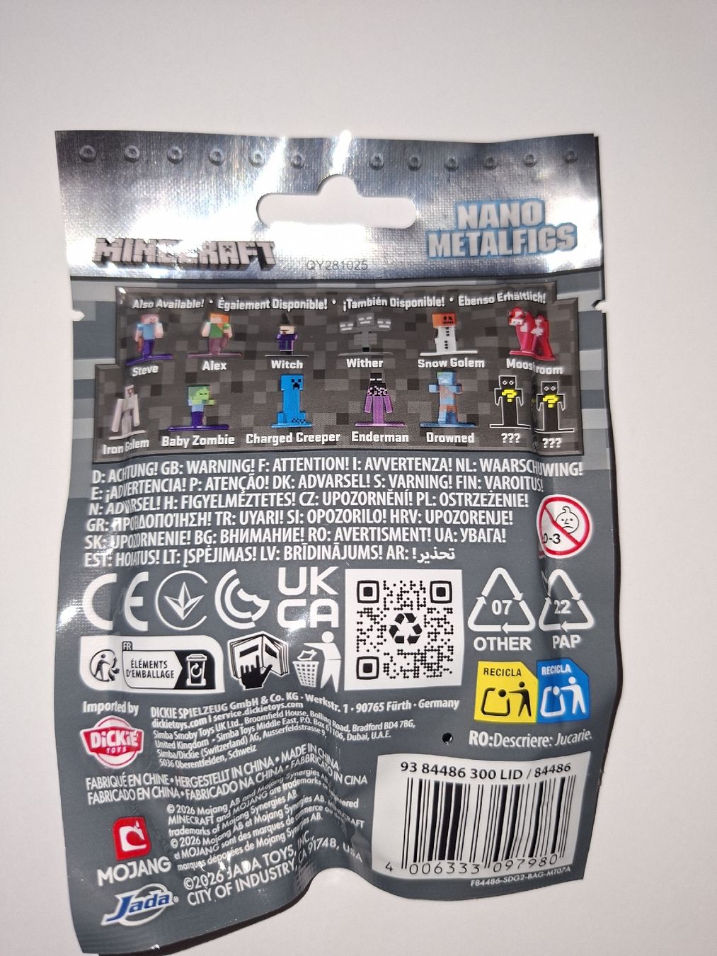 Giocattoli: Lot de 5 figurines Minecraft, neuves scellées – Nuovo e nell'imballaggio originale da Lausanne venduto da Cassandra11 1