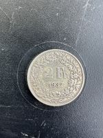 2 Franken 1937 Helvetia Münze Schweiz