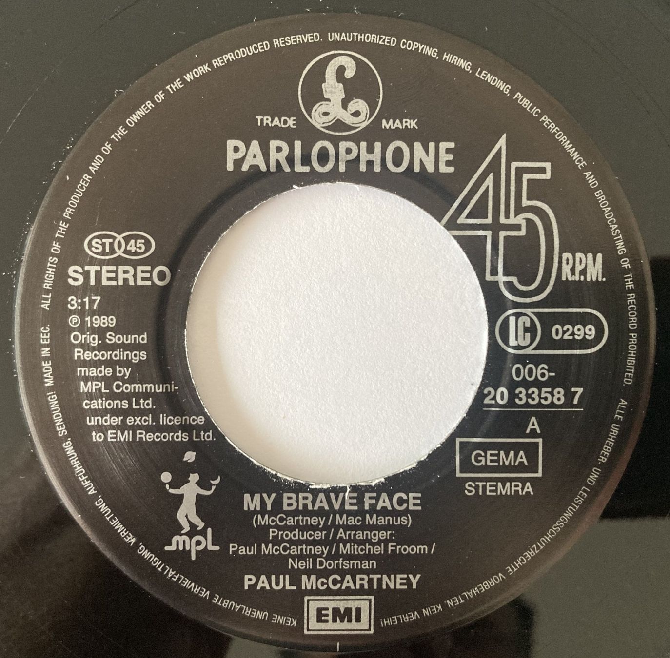 Dischi in vinile: PAUL McCARTNEY - MY BRAVE FACE – Usato da Bottens venduto da hotter-than-hell 2