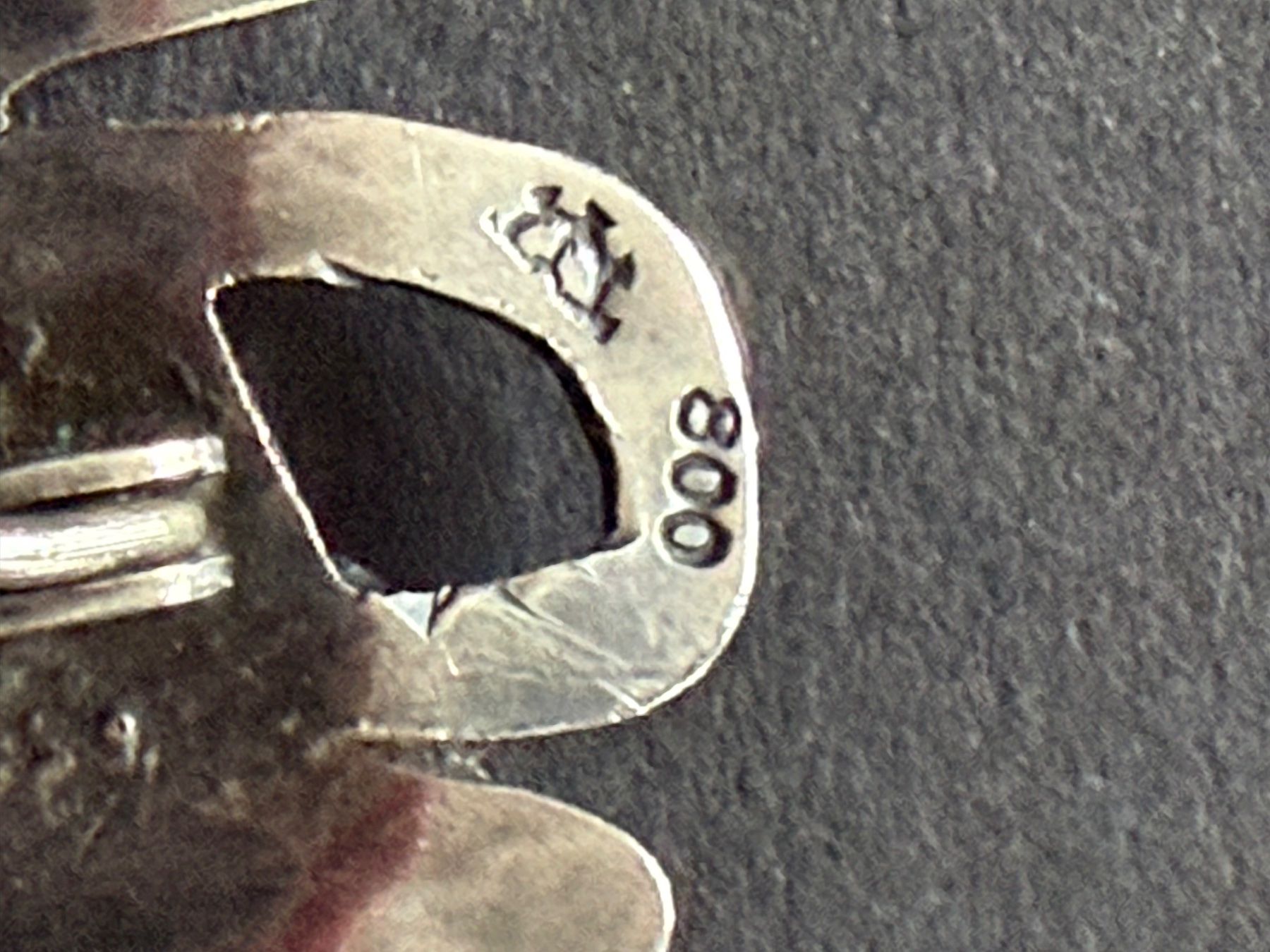 Spille & Fermagli: Vintage Brosche, Blattform, Silber 800 – Usato da Zürich venduto da leo0105 3