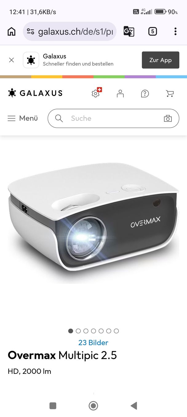 Proiettori: Overmax Multipic 2.5 Projektor HD 2000 lm neuwertig – Usato da Fislisbach venduto da mine-ned-dine 4