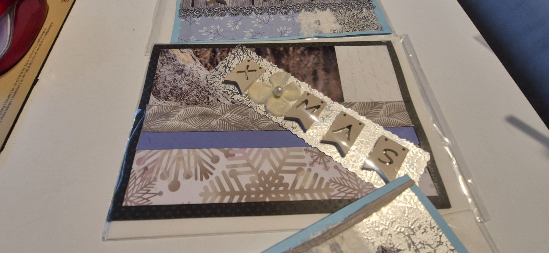 Cartes: 3er SET, Weihnachtskarten mit X-MAS Buchstaben – Neuf avec emballage d'origine à Nottwil par echtMOMO 3