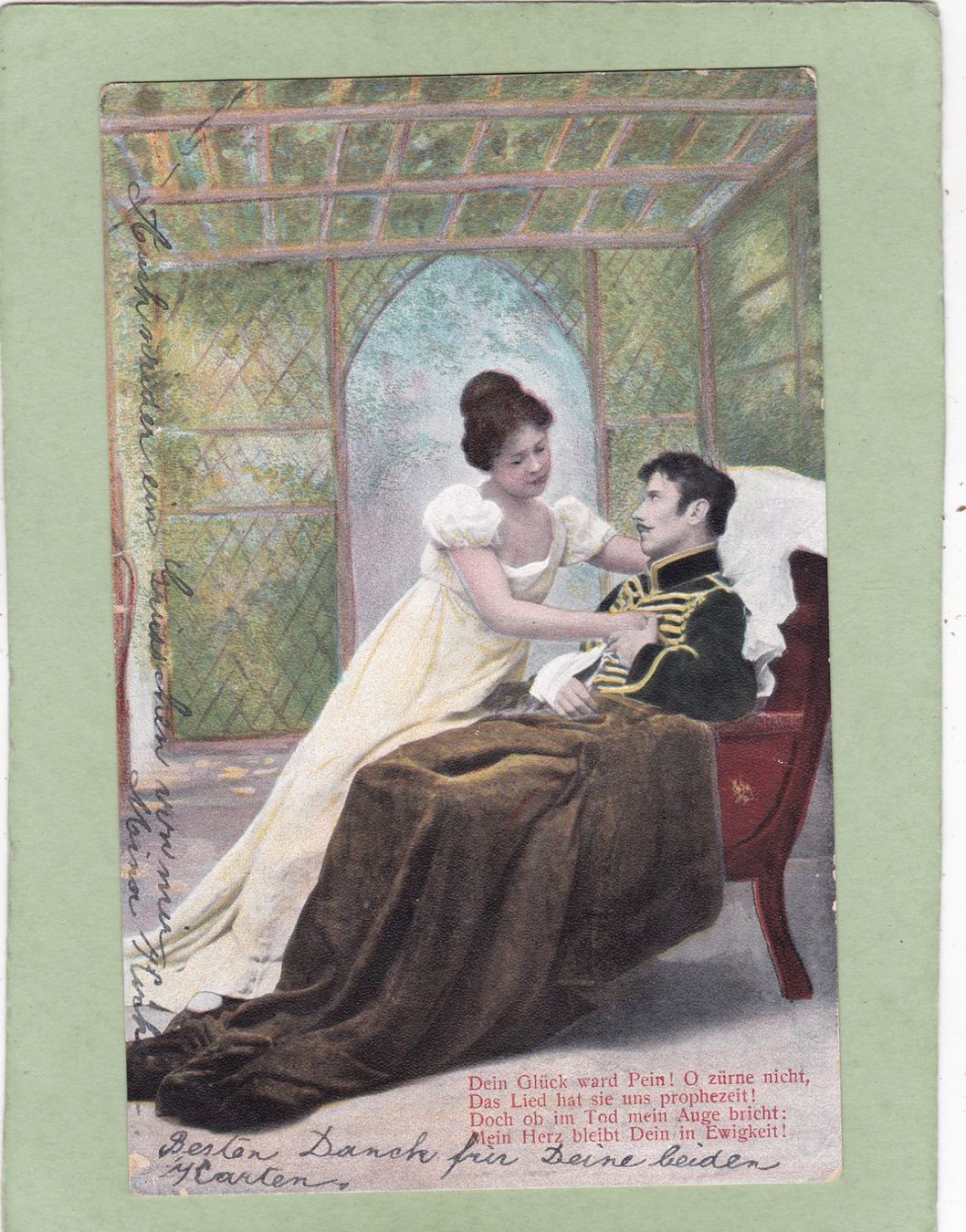 Cartoline postali: Kitsch Paar 1905 – Usato da Herisau venduto da Lisegrat2008