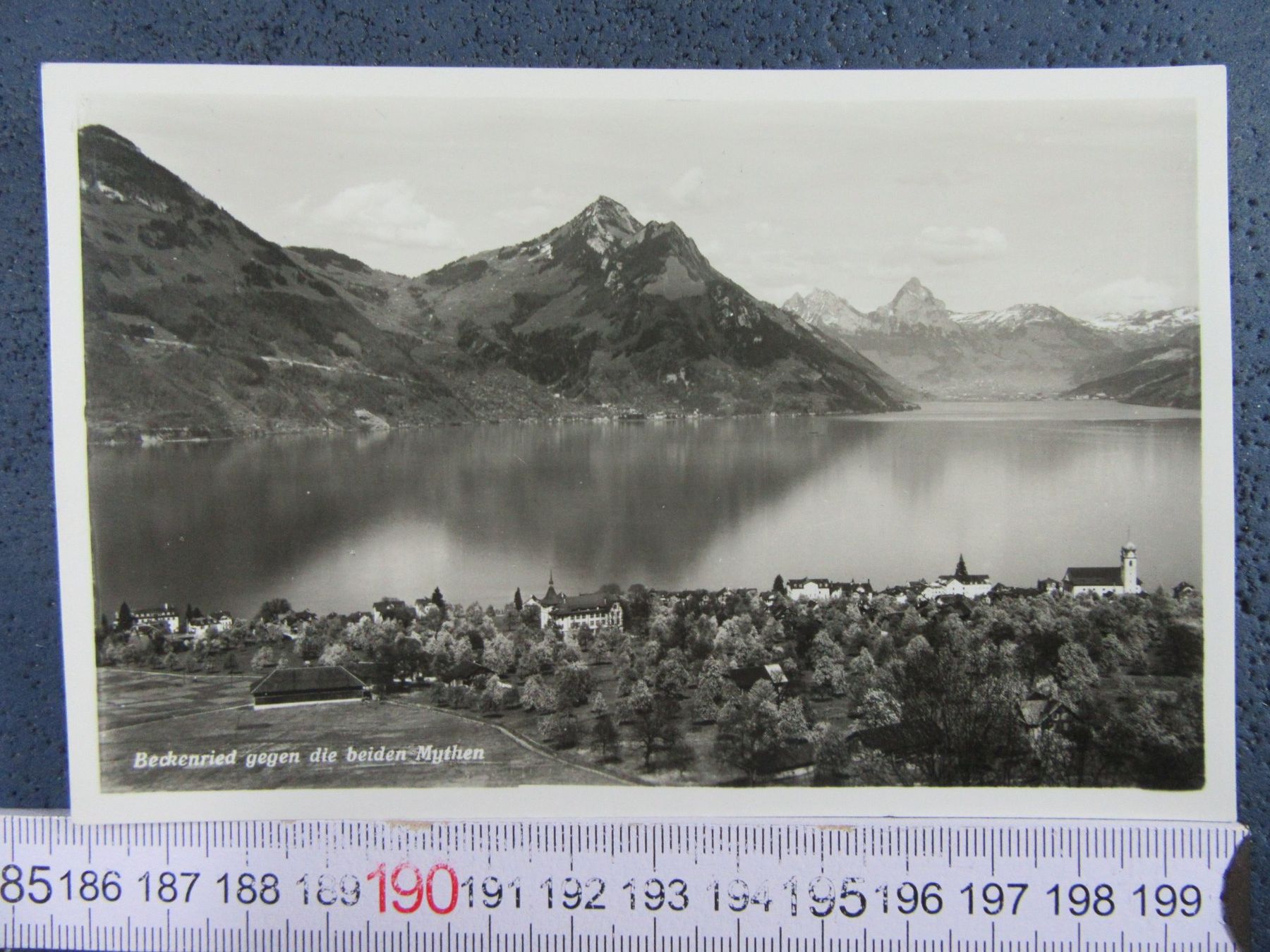 Cartoline postali: BECKENRIED SEE MYTHEN 1940 AK ONW – Usato da Ettingen venduto da Hausi4711