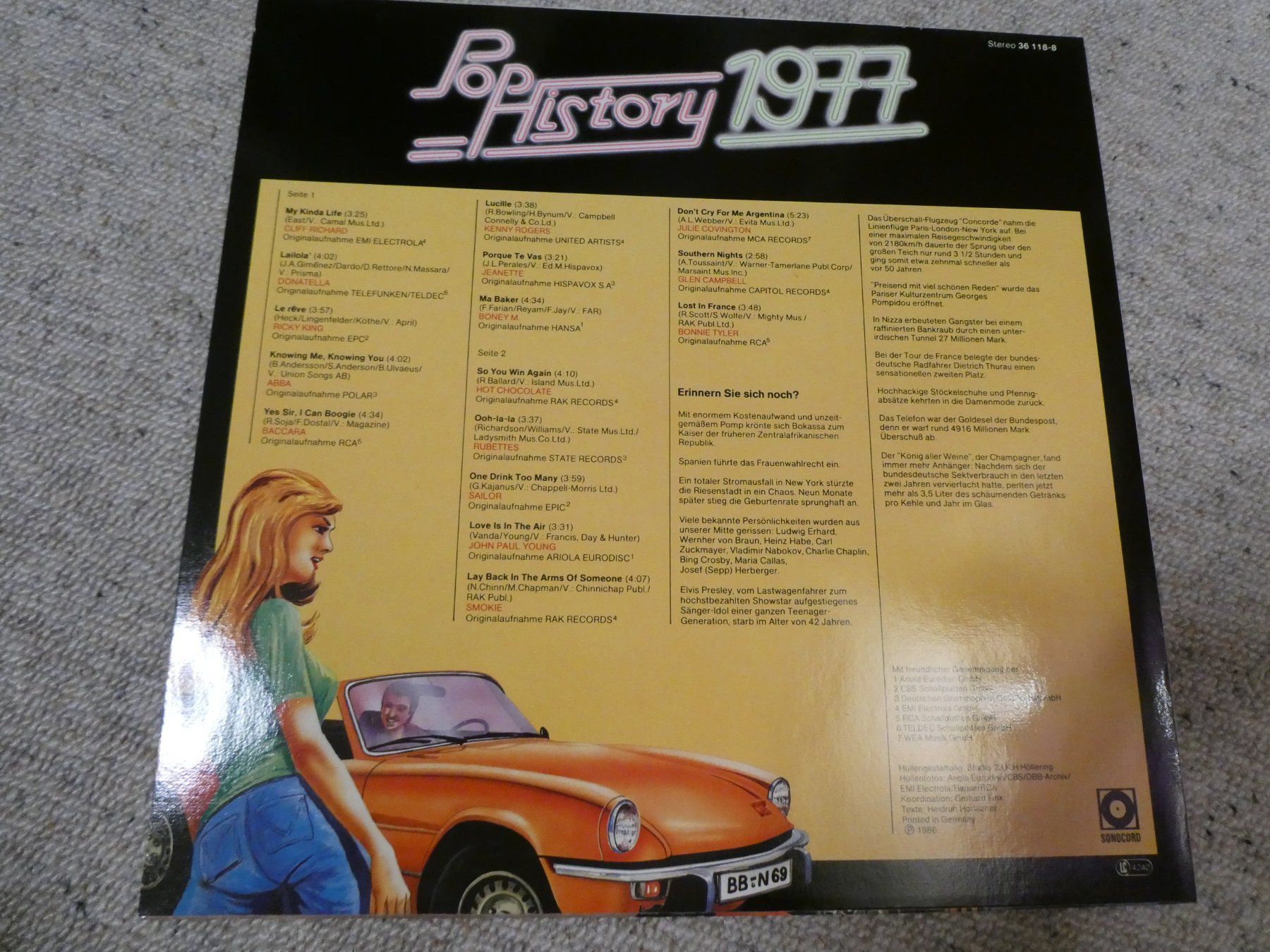 Dischi in vinile: Pop History 1959-1984 Schallplatten LP – Usato da Tann venduto da Charly65 2