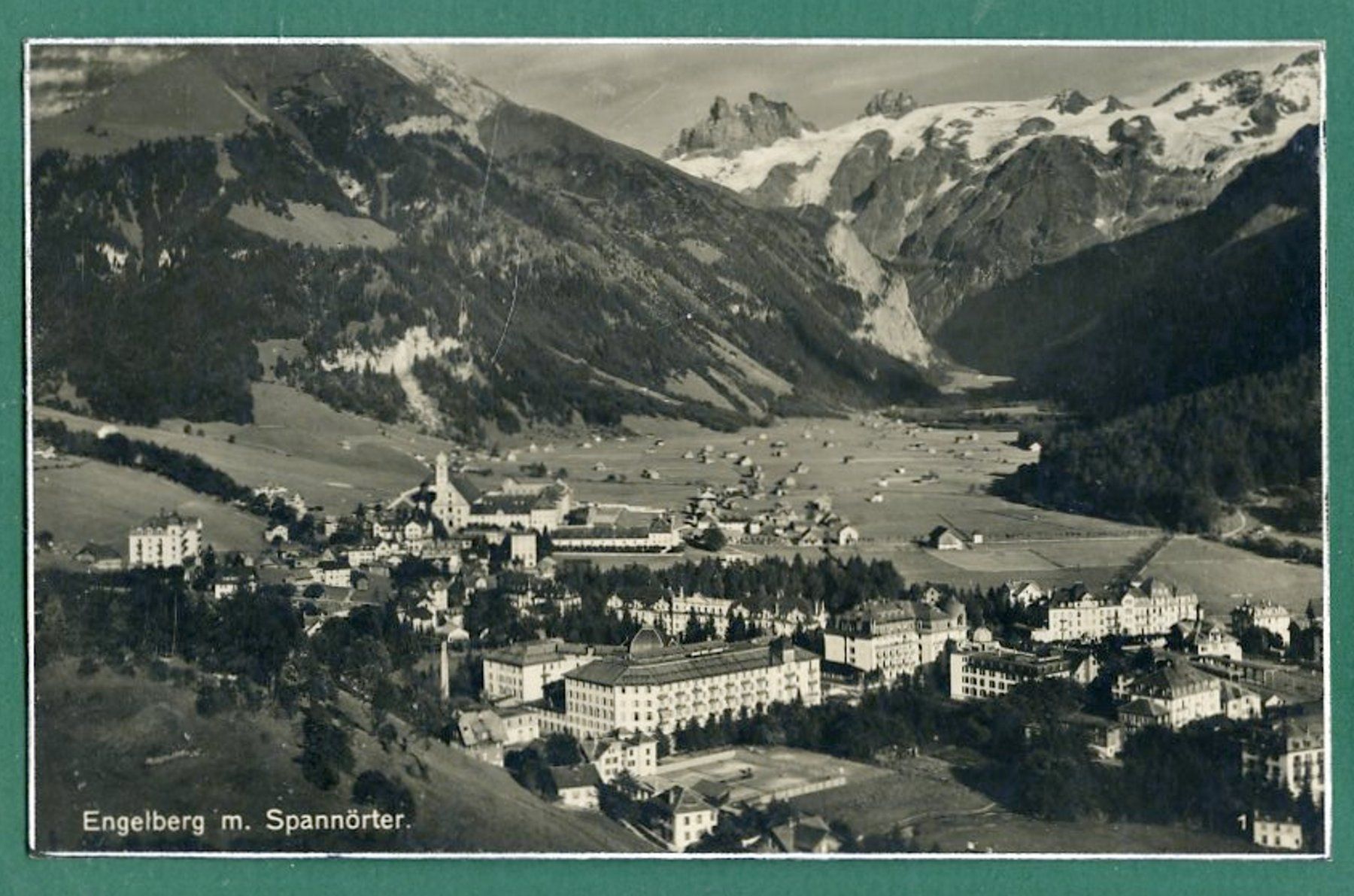 Cartoline postali: Engelberg mit Spannörter, 1930, gelaufen – Usato da Sargans venduto da Hausi1951