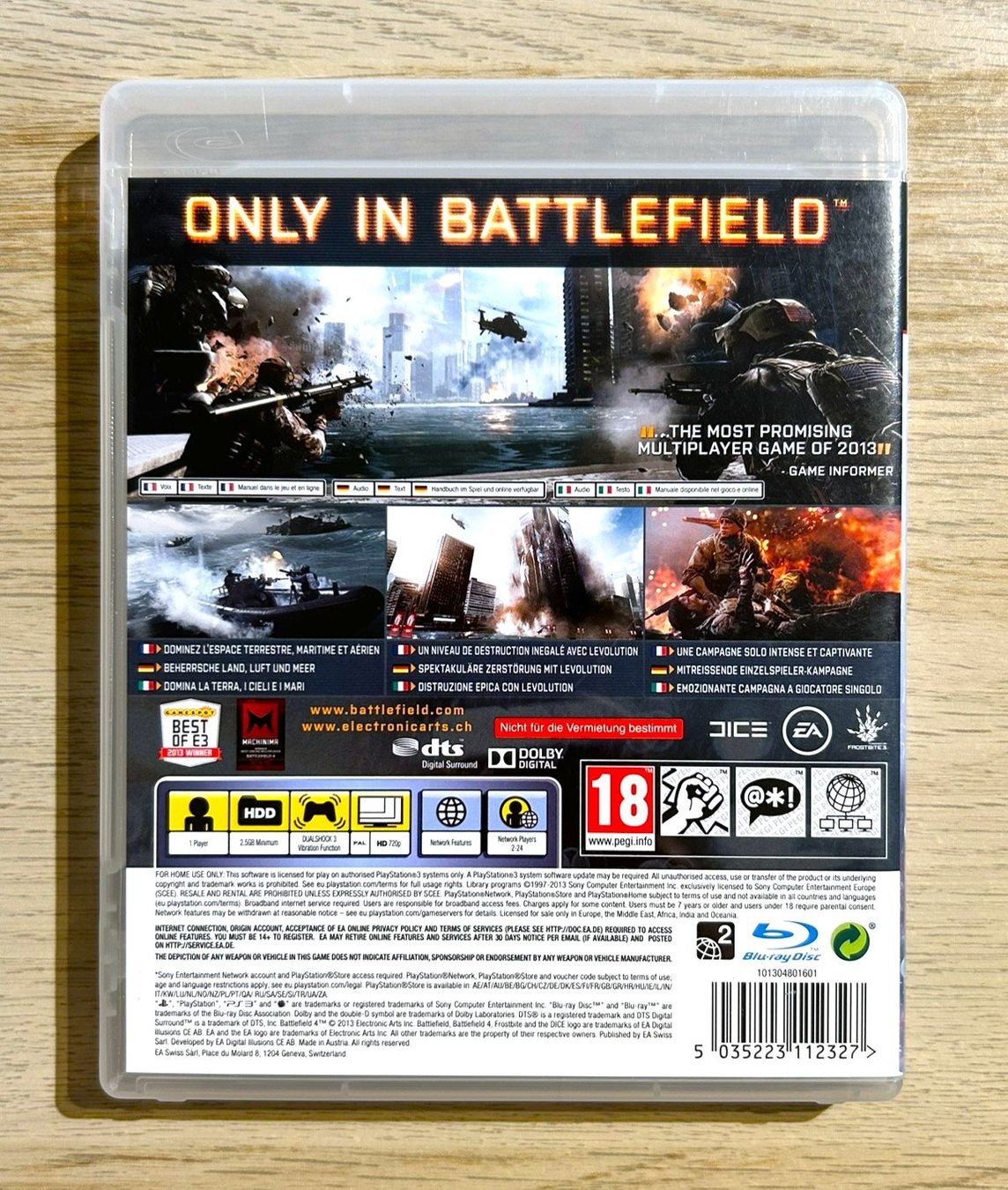 Sony Giochi: Battlefield 4 PS3 – Usato da St. Gallen venduto da Alpine.Arcade 1