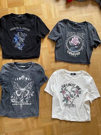 Shirt bauchfrei Grösse S und M (=Kindergrösse: 146/152) 