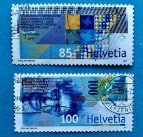 Nr.1220/1221 Stempel Sondermarken 100 Jahre Schweizerische 