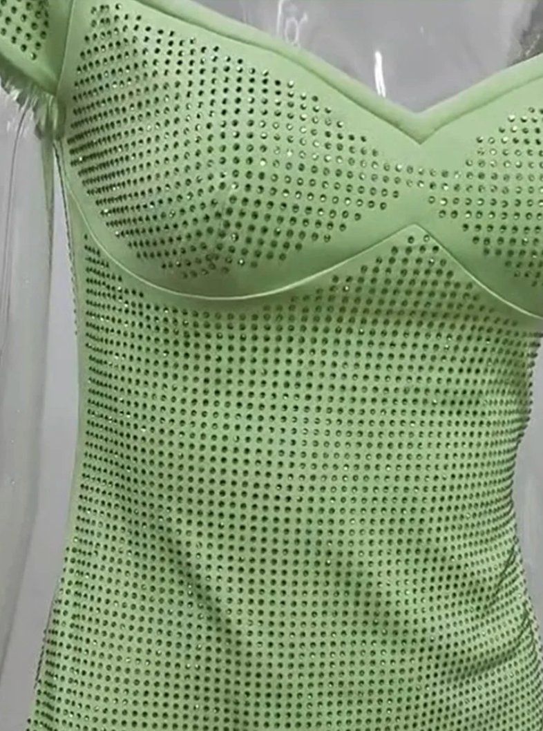 Vestiti: Grünes Glitzer-Partykleid Mini – Nuovo e nell'imballaggio originale da Zürich venduto da Naebeli 5