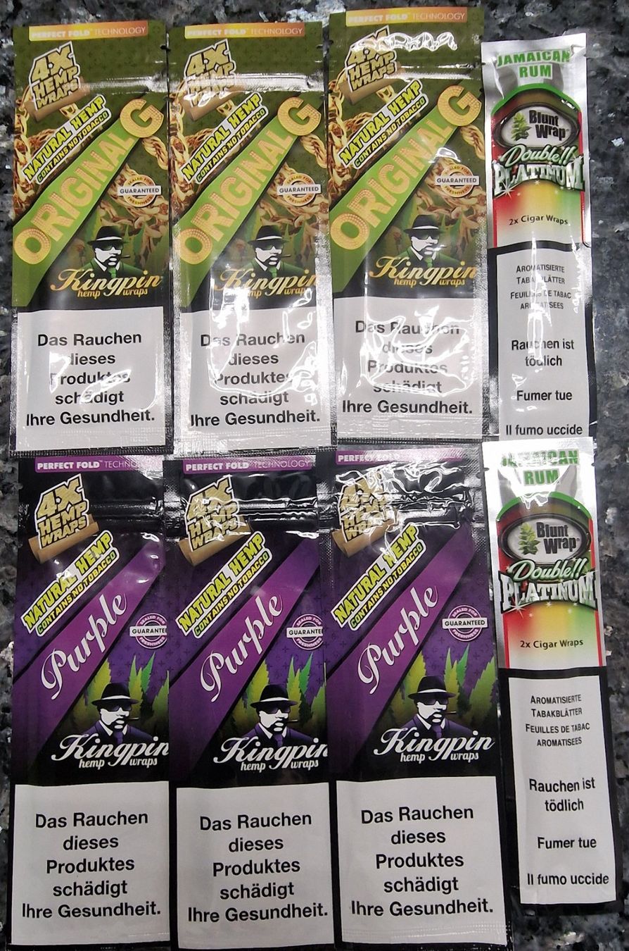 Sigari: 8 Packungen 28x Hemp Wrap Smoking Papers – Nuovo e nell'imballaggio originale da Uerkheim venduto da Justi.y