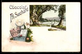 Thoune, Lac, Reklame Chocolat Ph. Suchar