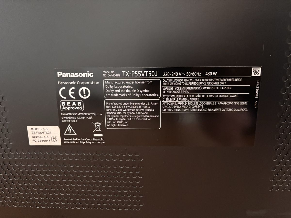 Appareils TV: Panasonic TV 55inch – D'occasion à Bussigny par Bushis 5