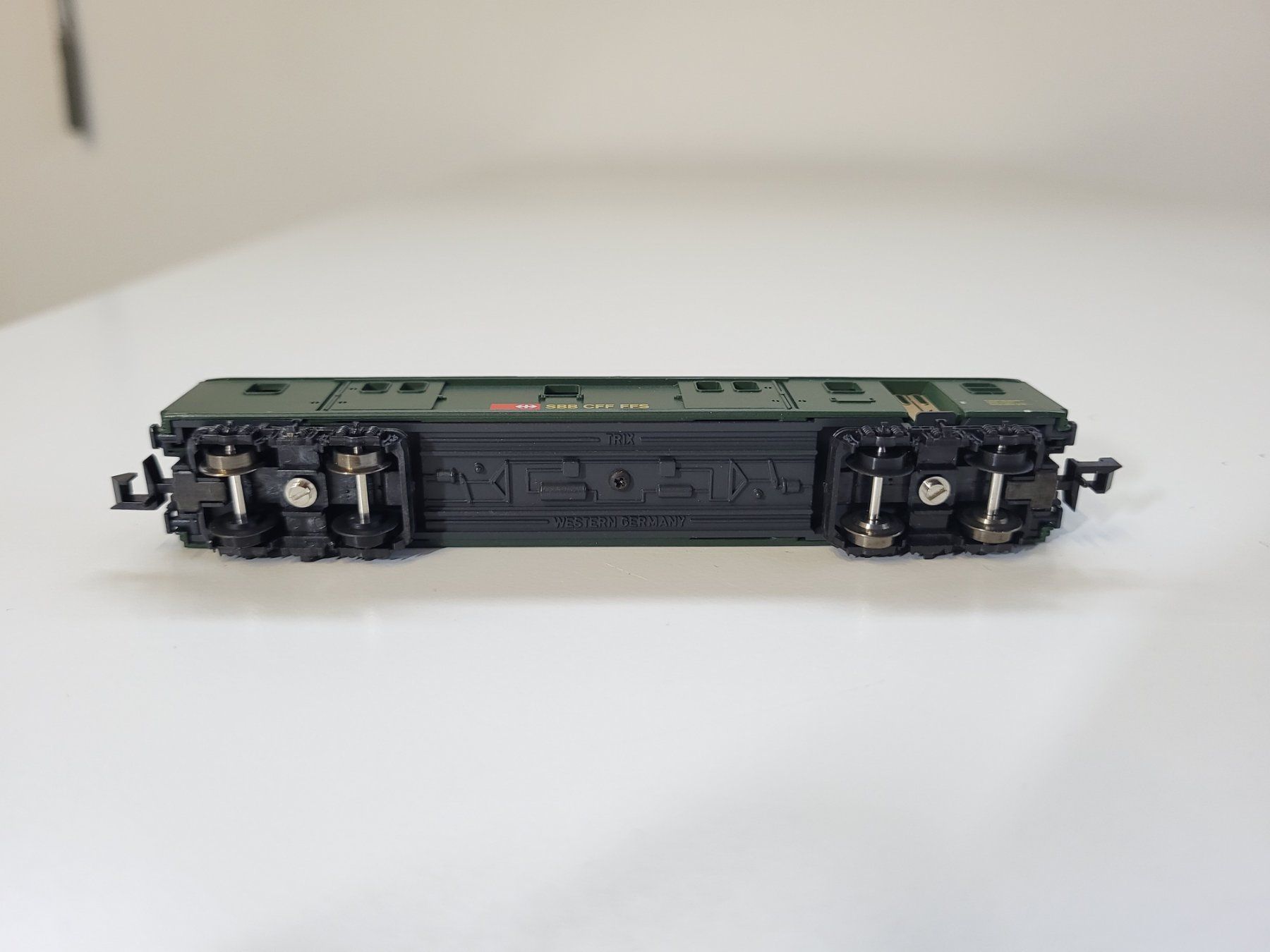 Trix Modellini di ferrovie: Minitrix 13362 SBB Gepäckwagen – Usato da Brügg BE venduto da POU-BELLE 2