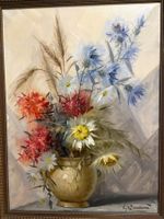 73cmbreit x 93cmhoch/ Öl Gemälde Feld Blumenstillleben