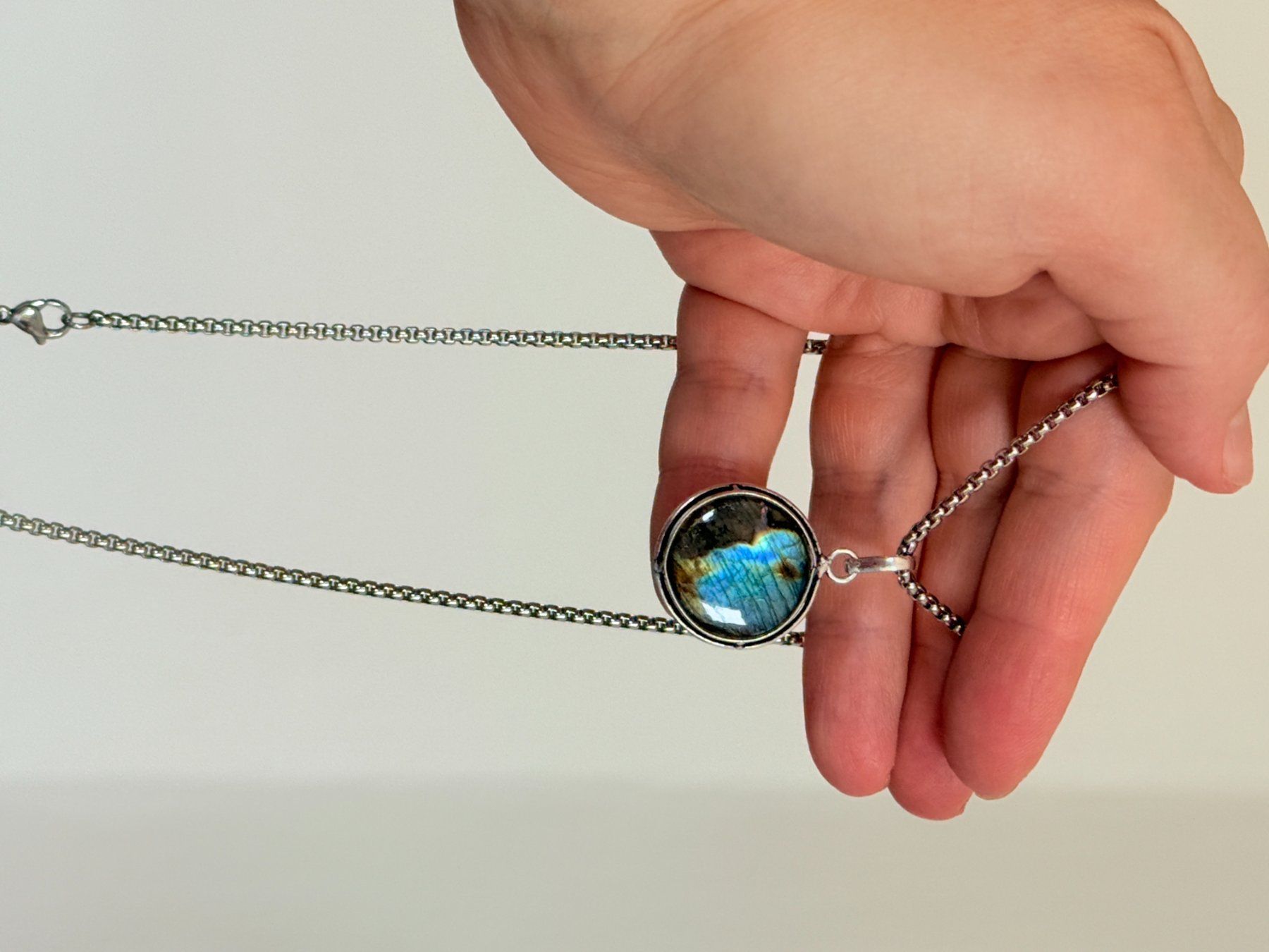 Catenine: Collier avec Labradorite – Nuovo e nell'imballaggio originale da Genève venduto da AWWA 5