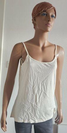 Neues sommerliches Träger Top, Ecru, Grösse L