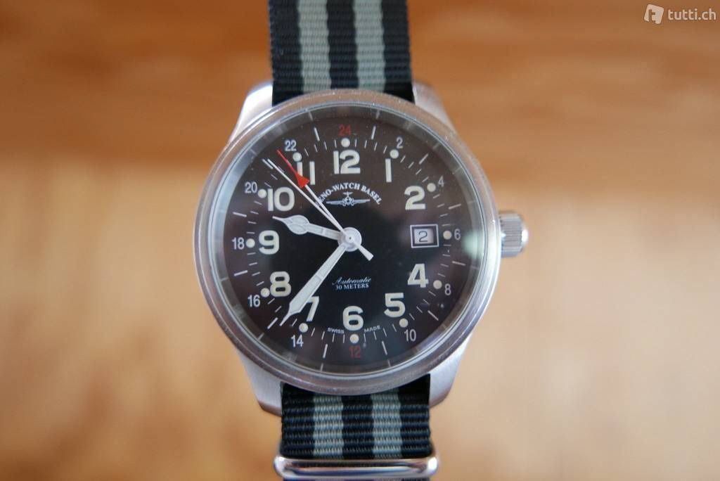 Zeno Uhren: Fliegeruhr Zeno GMT 24H Automatic – Gebraucht aus Zeihen von Swissmade 2
