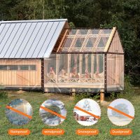Schutzplane Transparente Plane mit Ösen LKW Folie 2x2m PVC