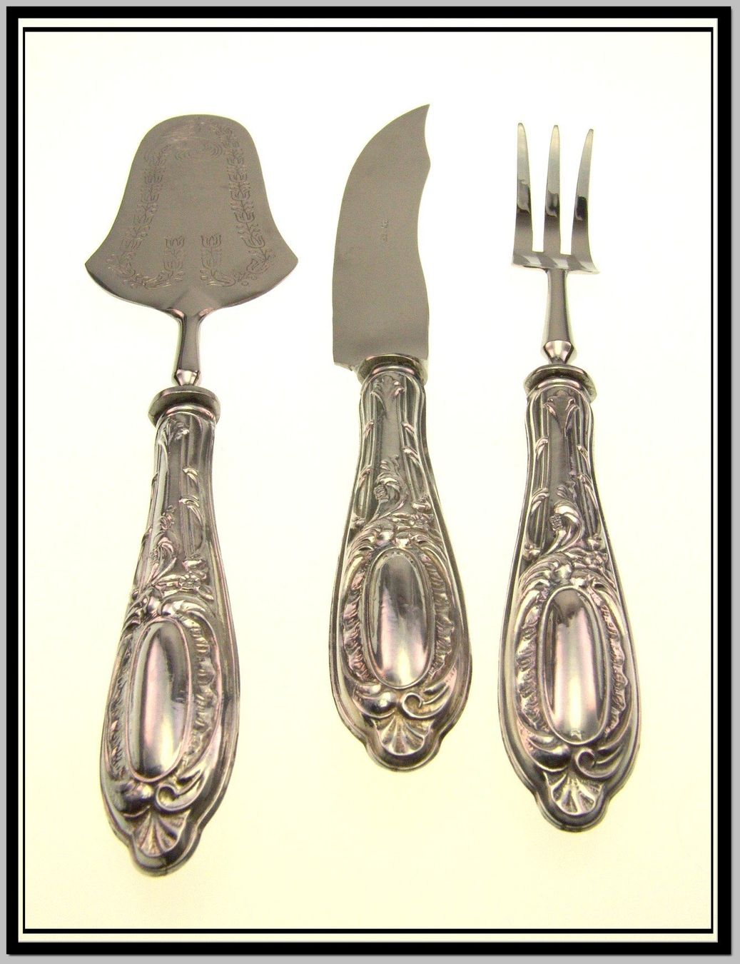 Solingen Set di posate: altes Solingen Silber 800 Vorlagebesteck 3 teilig in Box – Usato da Langenthal venduto da Antik_Huesli