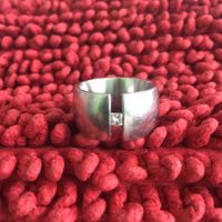 RING Edelstahl mit Brillant Grösse 54 Neupreis     CHF 1‘250