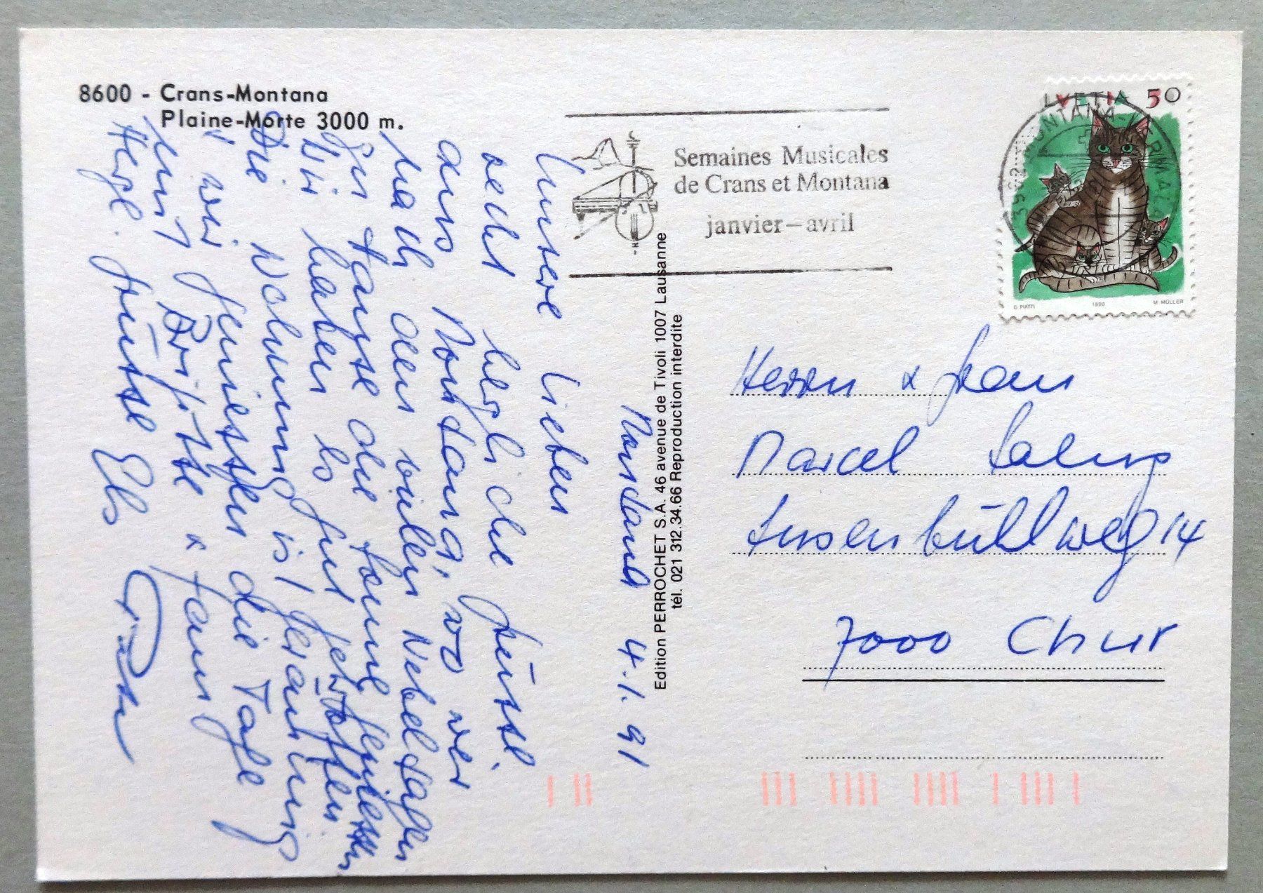 Cartoline postali: Crans-Montana - Plaine-Morte 3000 m – Usato da Fétigny venduto da Billy2miny 1