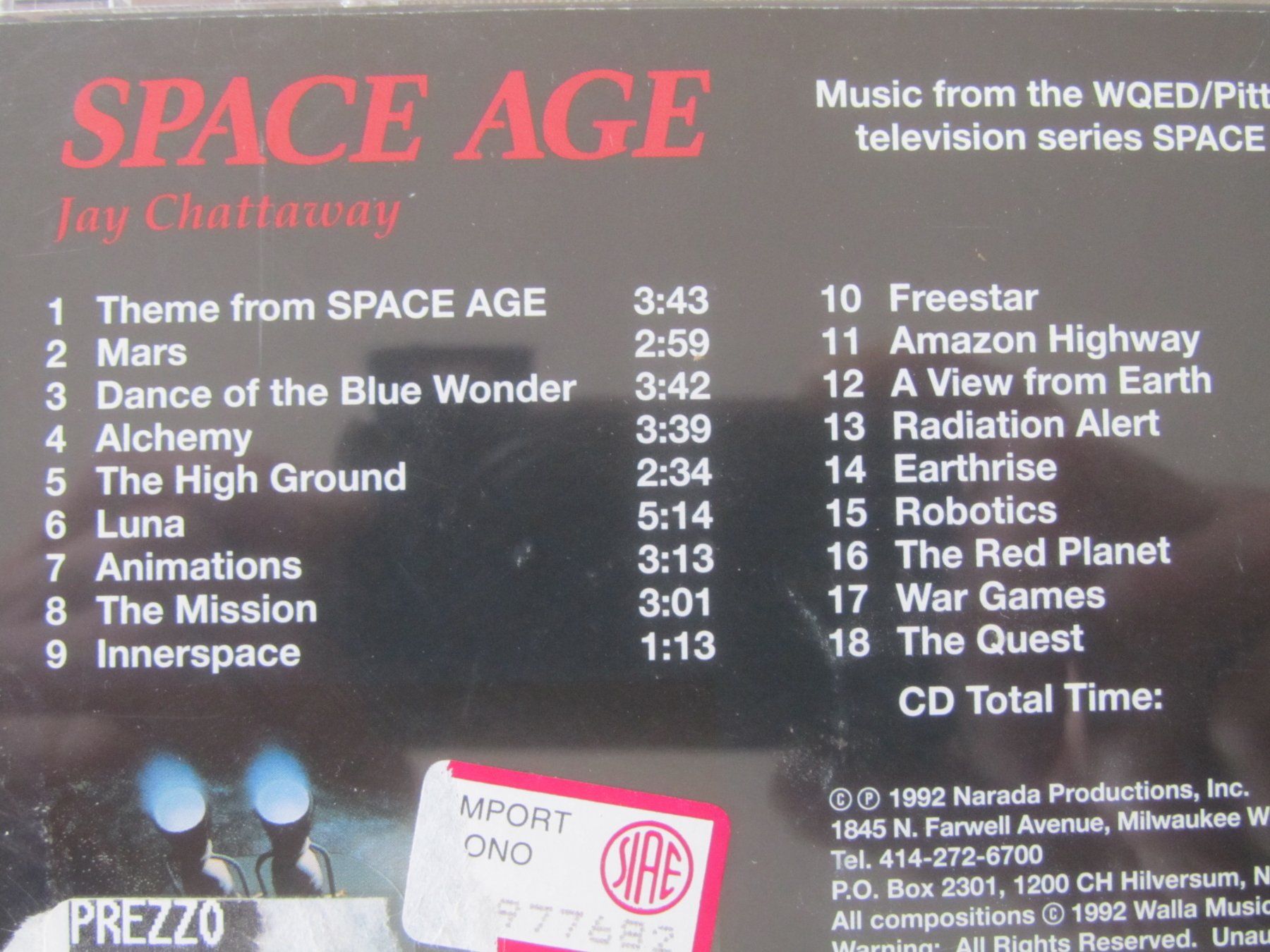 CD: Jay Chattaway SPACE AGE CD 1992 – Usato da Seengen venduto da mikelele 2