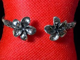 🌸 Armband Armreif aus Silber - Süsse Blumen 🌸