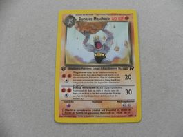 Dunkles Maschock Pokémon Sammelkarte 1. Ausgabe 1999 - 2000