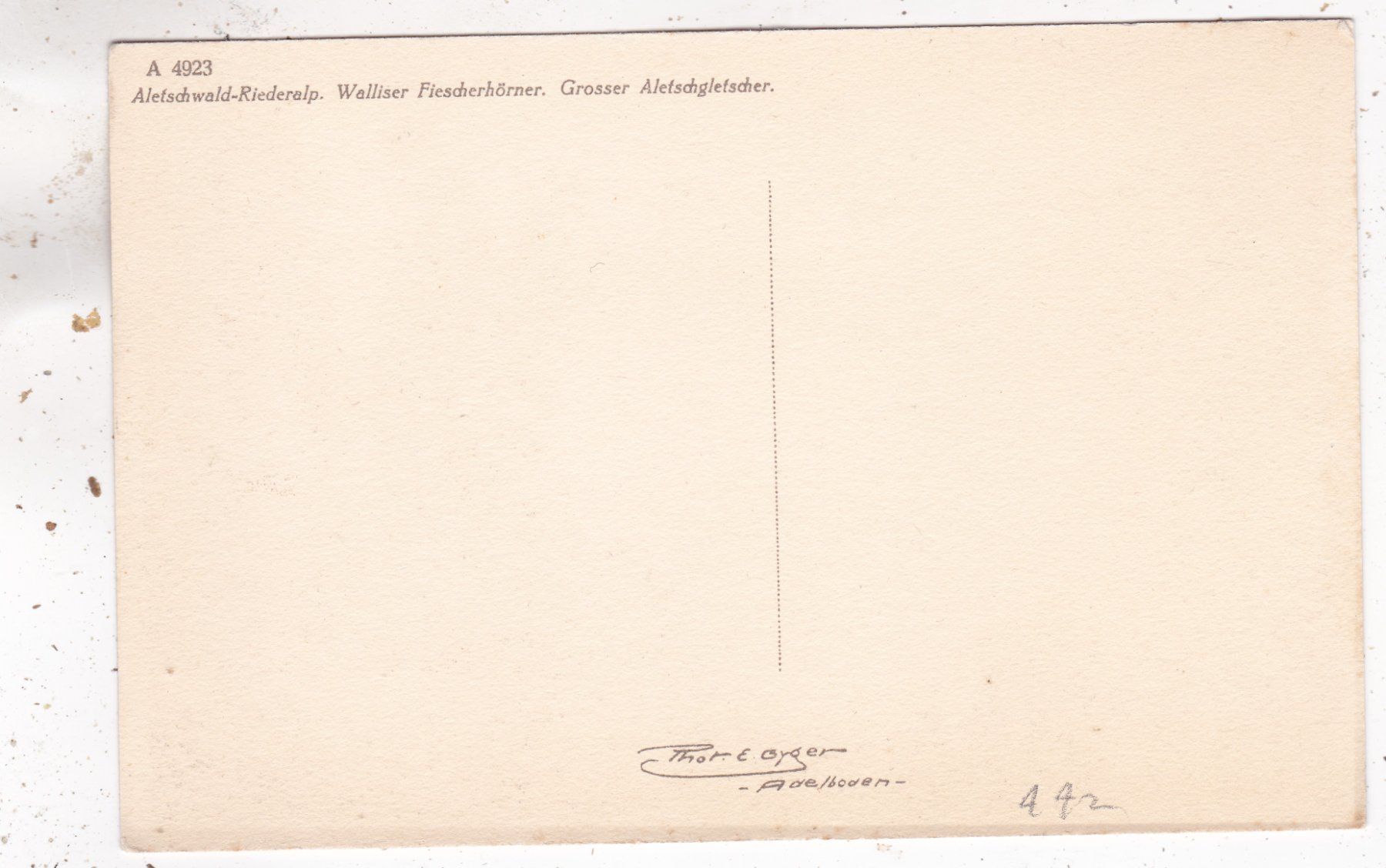 Cartes postales: Aletschgletscher Aletschwald Riederalp – D'occasion à Herisau par Lisegrat2008 1