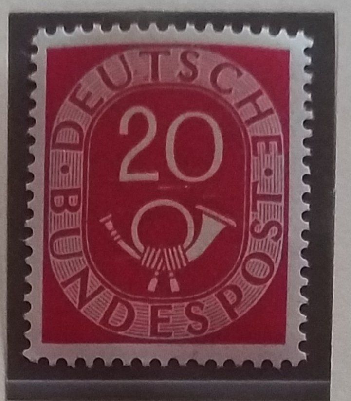 Tutti i francobolli: BRD, Nr. 130, Posthorn postfrisch Kt. 11.- – Usato da Baden venduto da Eggi