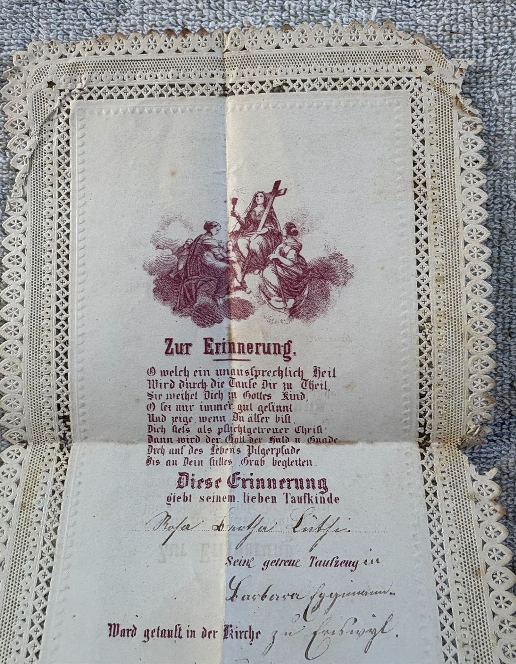 Documenti: ZUR ERINNERUNG 1876 – Usato da Ostermundigen venduto da wini63 1