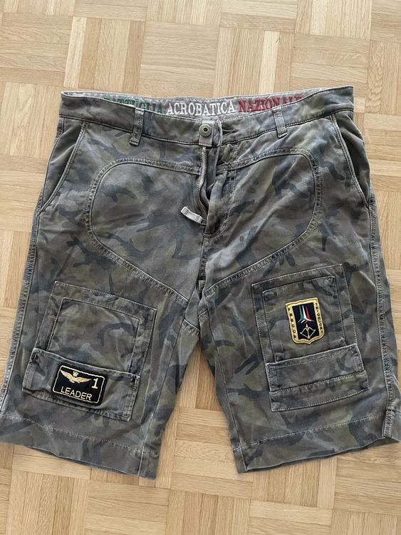 Pantaloni: Aeronautica Militare Shorts, Herren Grösse 52, – Usato da Bettlach venduto da Mrsdelux