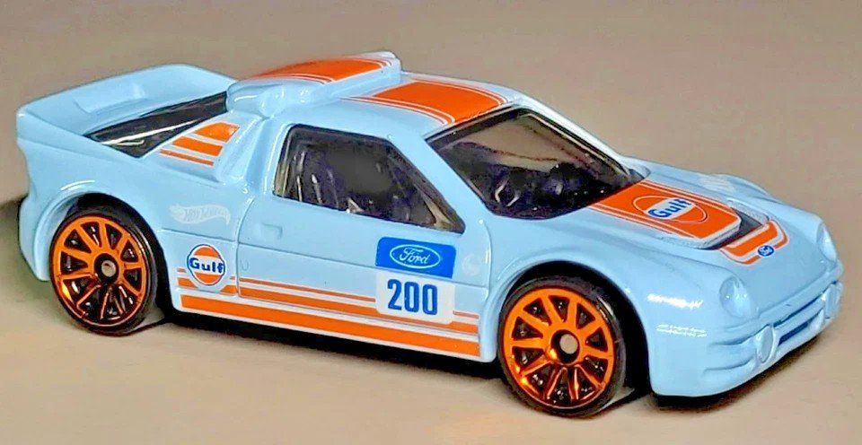 Hot Wheels Giocattoli: Ford RS200 Gulf Racing – Nuovo (secondo la descrizione) da Schwerzenbach venduto da Bernardo1971 1