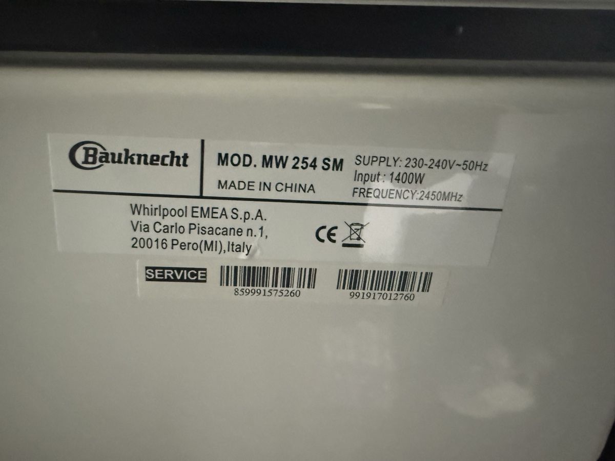 Bauknecht Küchengeräte: Mikrowelle mit Grill- und Dampfprogramme - Bauknecht – Gebraucht aus Watt von emak9 1