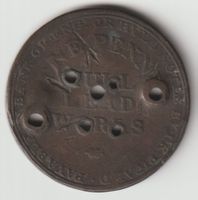 Antiker Hull Lead Works Token Münze Kupfer Bronze GB
