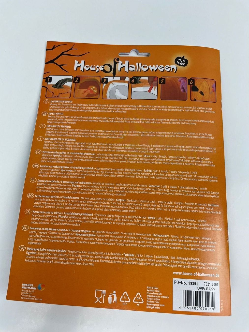 Tutte le decorazioni: Halloween Kürbis Schnitz-Set – Nuovo e nell'imballaggio originale da Wängi venduto da LiqKojote 1