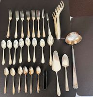 Silberbesteck 27 T. Schöpfer, Tortenschaufel, Spaghettizange