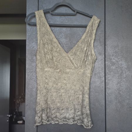 🐸 NILE TOP S PAISLEY TIEFER V-NECK