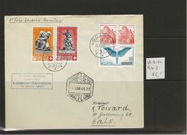 Lettre vol Locarno Barcelona 1940  W9-W10-B4-B5