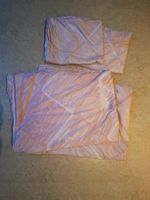 2x Rosa Bettwäsche-Set, Vintage Look, 100% Baumwolle