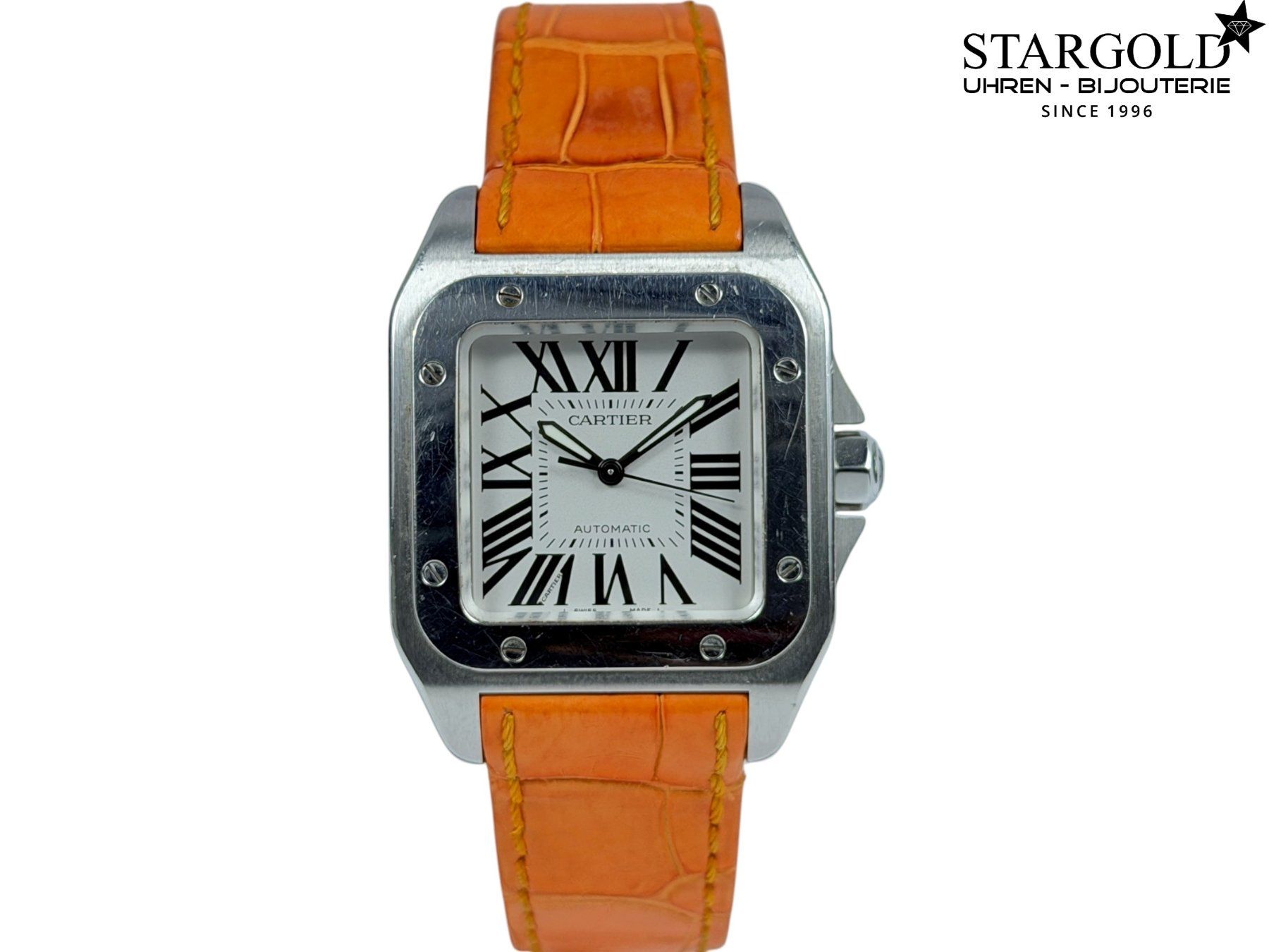 Cartier Uhren: Cartier Santos 100 - 2878 – Gebraucht aus Zürich von Stargold-Uhren
