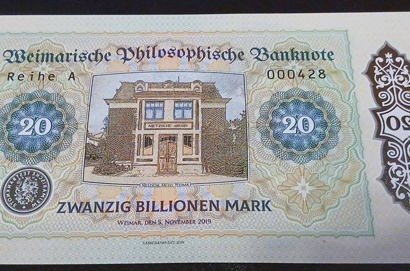 Banconote: Weimarische Muster Banknote 20 Billionen Mark – Usato da Maloja venduto da ato85 1