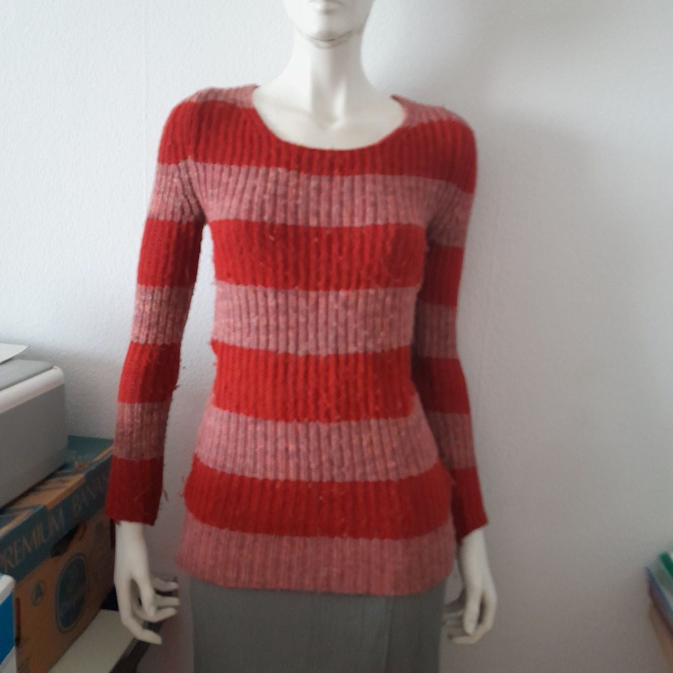 Maglioni & Felpe: Gestreifter Pullover in Rot/Rosa Gr. S/M – Usato da Horgen venduto da Amanda30